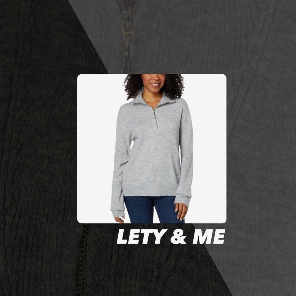 EUC Lety & Me Alex Quarter Zip Sweater